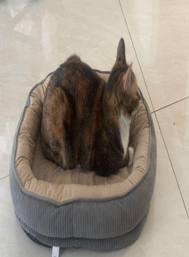 ال زد واي دي دي سرير LZYDD المريح للحيوانات الأليفة للكلاب والقطط، مناسب للاستخدام في جميع الفصول، قابل للإزالة والغسل (لون أخضر من الداخل) - Image 2